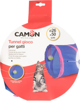Camon Rot. Kaķiem tunelis ar 2 bumbiņām 26x50cm (B045/J)