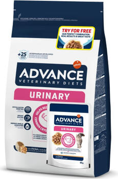 ADVANCE VETERINARY DIETS CAT URINARY 1,5 kg + 1 WET (969202)