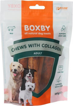 Boxby Chew with collagen 100g - дополнительный корм для взрослых собак, лакомства Boxby с коллагеном. (8511022467)