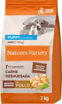 Nature's Variety Dog Healthy Grain Puppy Mini Chicken Free Range 7kg - pilnvērtīga sausa barība mazo šķirņu kucēniem (2-12 mēneši) (967033)
