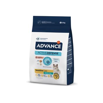 ADVANCE CAT SENSITIVE STERELIZED SALMON 10KG - полнорационный сухой корм для взрослых стерилизованных кошек от 1 до 10 лет с чувствительной пищеварительной системой (962821)