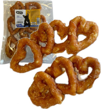 HAU & MIAU rawhide hearts wrapped in chicken 10cm 500g (HM-8188)