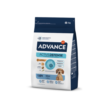 ADVANCE DOG MINI LIGHT 3,0KG - ДЛЯ СОБАК МЕЛКИХ ПОРОД С ЛИШНИМ ВЕСОМ (КУРИЦА С РИСОМ) (503319)