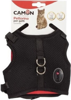 Camon Krūšu siksna kaķiem regulējama melna M izm. 24-32 cm 33-40 cm (DG013/B)