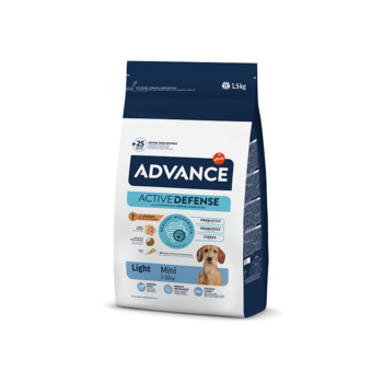 ADVANCE DOG MINI LIGHT 1.5KG - ДЛЯ СОБАК МЕЛКИХ ПОРОД С ЛИШНИМ ВЕСОМ (КУРИЦА С РИСОМ) (923530)
