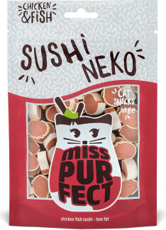 Boxby Miss Purfect Sushi Neko 45г - дополнительный корм для кошек, вкуснейшие суши с курицей и рыбой (8511020831)