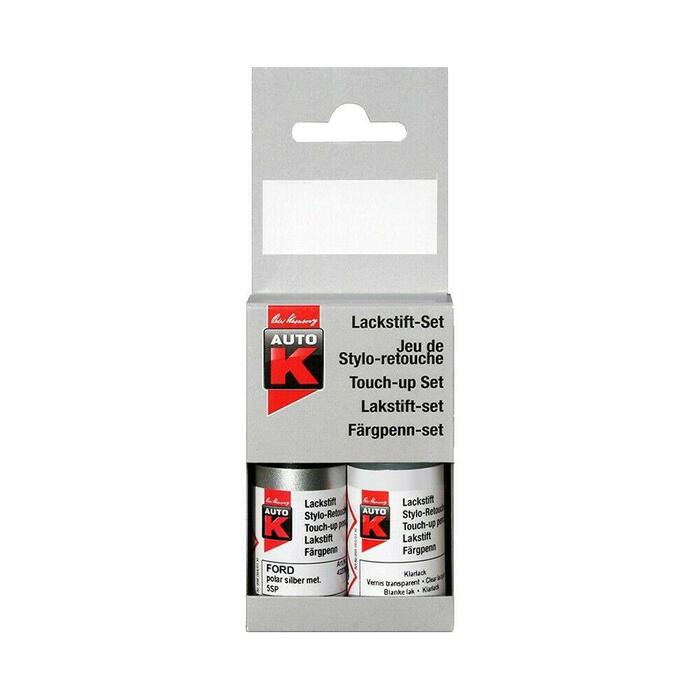 Auto-K 2K Autokrāsas zīmulis ar otu Touch-up pencil AK VW/AUDI Reflexsilber met LA7W 9ml+9ml (420920)