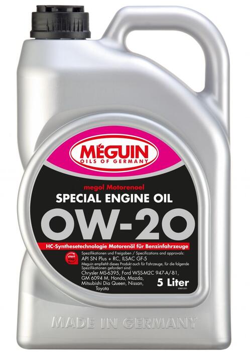 0W-20 Meguin Special Engine oil 5L (6851)