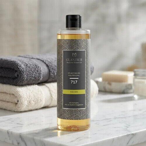 GLANTIER 717 PERFUME SHOWER OIL FOR MEN 400 ML - Масло для душа для мужчин (GLOIL717)