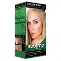 SUBLIME PROFESSIONAL HAIR COLOR CREAM COLOR PRO 9 VERY LIGHT BLONDE 50 ML - Краска для волос с кератином (TUR09)