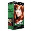 SUBLIME PROFESSIONAL HAIR COLOR CREAM COLOR PRO 7.4 COPPER BLONDE 50 ML - Краска для волос с кератином (TUR07.4)
