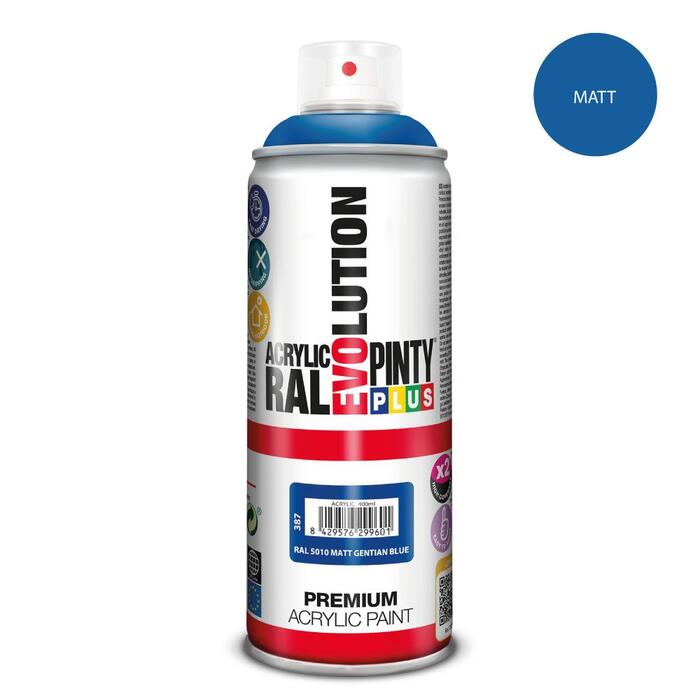 Akrila krāsa aerosolā zila matēta RAL