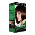 SUBLIME PROFESSIONAL HAIR COLOR CREAM COLOR PRO 4.5 NIGHT RED 50 ML - Краска для волос с кератином (TUR04.5)