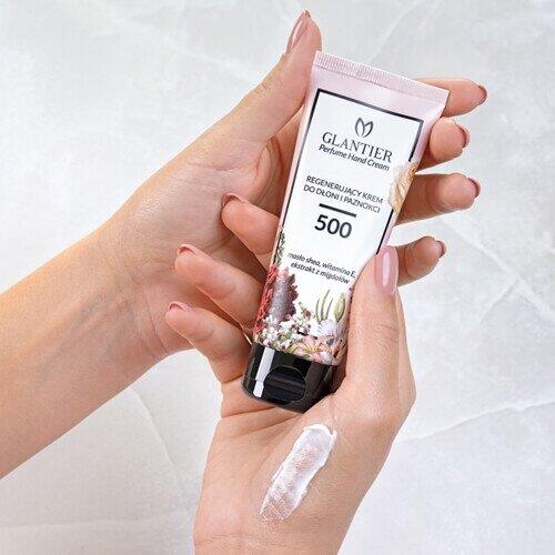 GLANTIER 500 PERFUME HAND CREAM 75 ML - Восстанавливающий крем для рук для женщин (GLCREAM500-75)