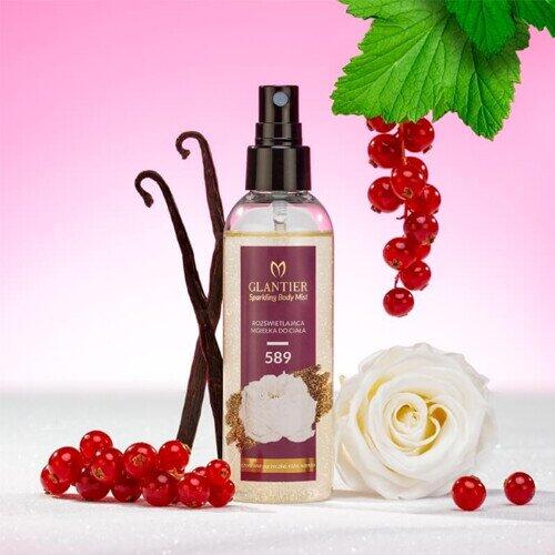 GLANTIER 589 PERFUME HIGHLIGHTER BODY MIST 100 ML - Спрей для придания блеска телу для женщин (GLMIST589)