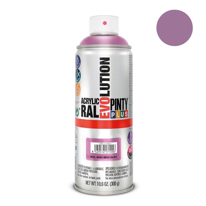 Akrila krāsa aerosolā Violets RAL 4001 Evolution PintyPlus 400ml (4001EV)
