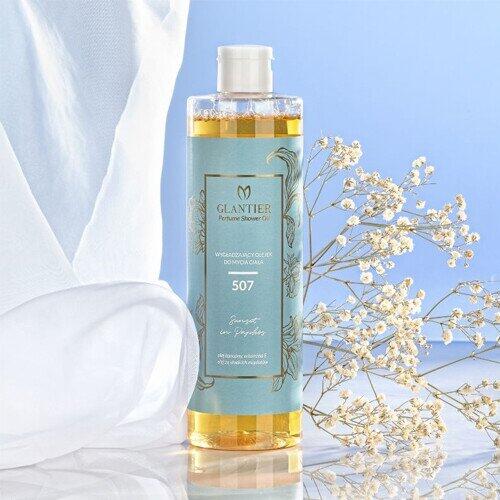 GLANTIER 507 PERFUME SHOWER OIL 400 ML - Масло для душа для гладкой кожи для женщин (GLOIL507)
