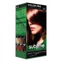 SUBLIME PROFESSIONAL HAIR COLOR CREAM COLOR PRO 6.5 NATURAL MAHOGANY 50 ML - Краска для волос с кератином (TUR06.5)