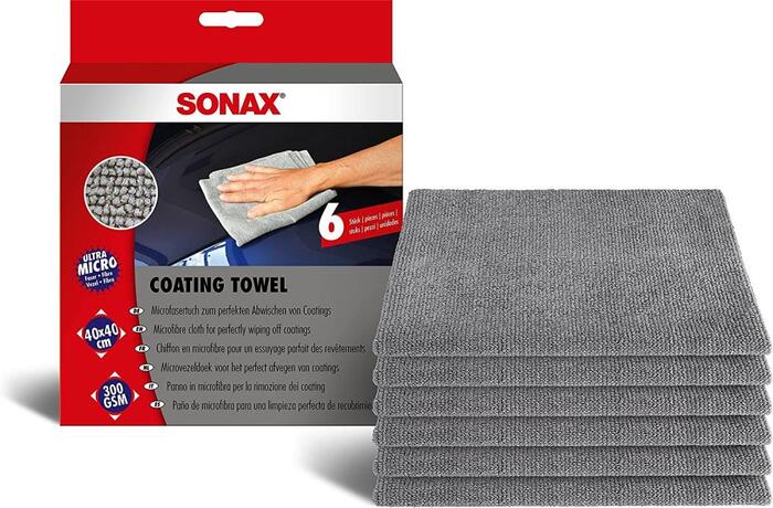 SONAX Mikrošķiedras aizsargpārklājumu lupatiņa Coating Towel