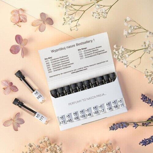 GLANTIER TOP10 BESTSELLERS PERFUME STANDART SAMPLES 18% 10x1,2 ML - Бестселлеры парфюмов (GLTOP10)