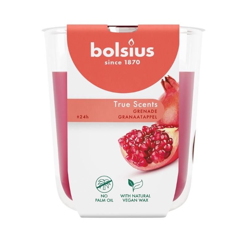 BOLSIUS Svece arom. stikla gl. True