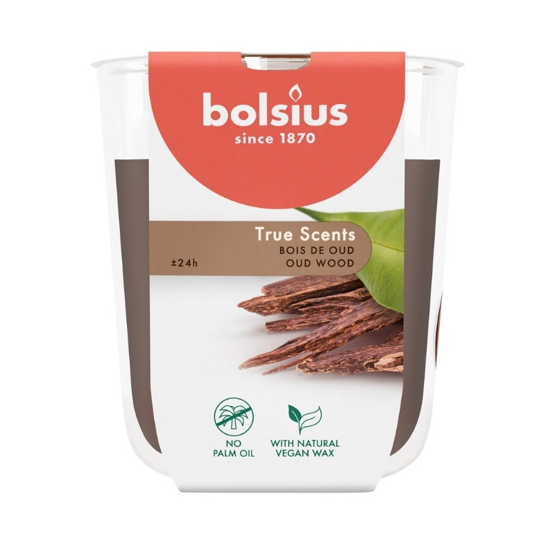 BOLSIUS Svece arom. stikla gl. True