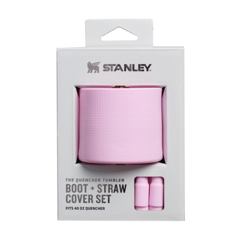 Aizsargpārvalka un salmiņu vāciņu 2 gab. komplekts termokrūzēm 1,18L The Quencher Boot + Straw Topper rozā (2812477130)