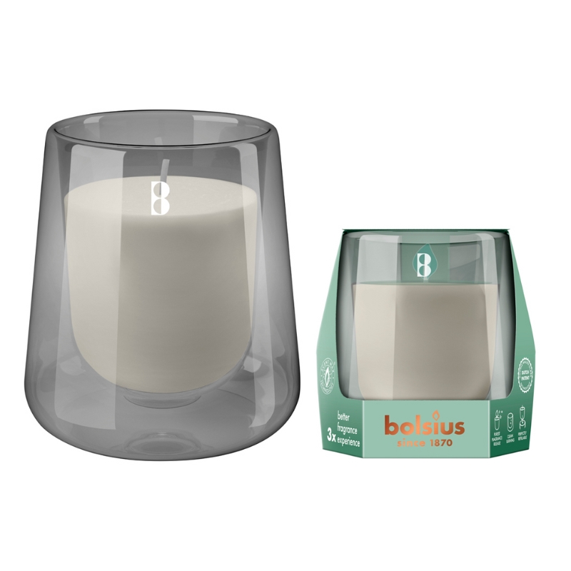 BOLSIUS Svece arom. stikla gl. Clean