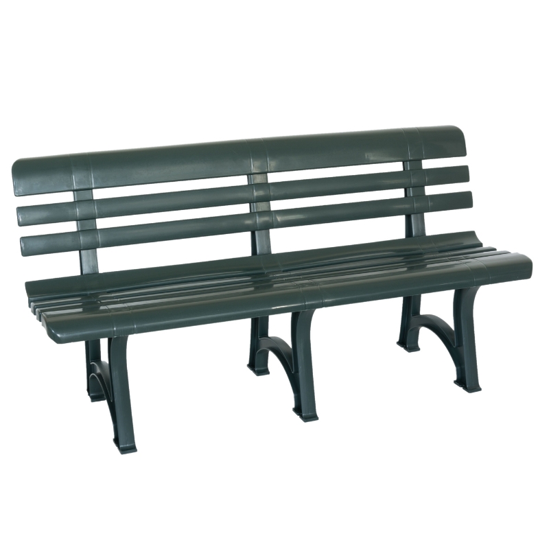 Скамейка садовая Olimpia 150x53x77 см зеленая (16895)