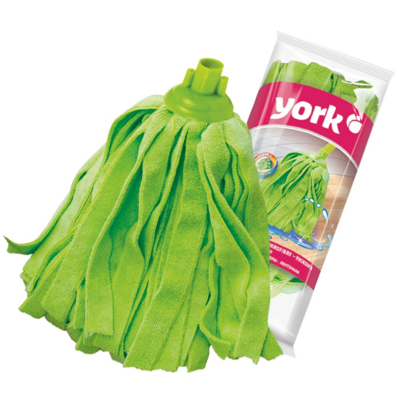 YORK Mikrošķiedras mopa galva Strips 41x28