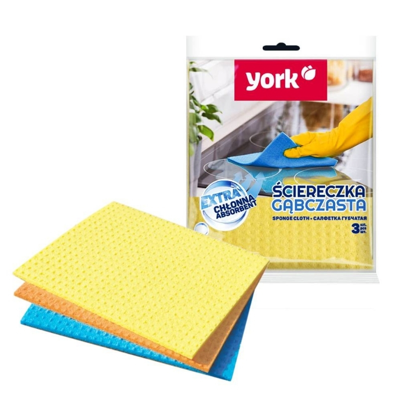 YORK Sūkļa lupatiņas 3 gab. (36024010)