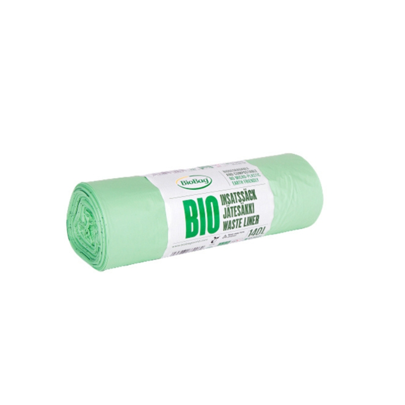Компостируемые мусорные пакеты BioBag 140/190л (10 шт. в рулоне) 17мкр. 87х138см зеленые (35186906)