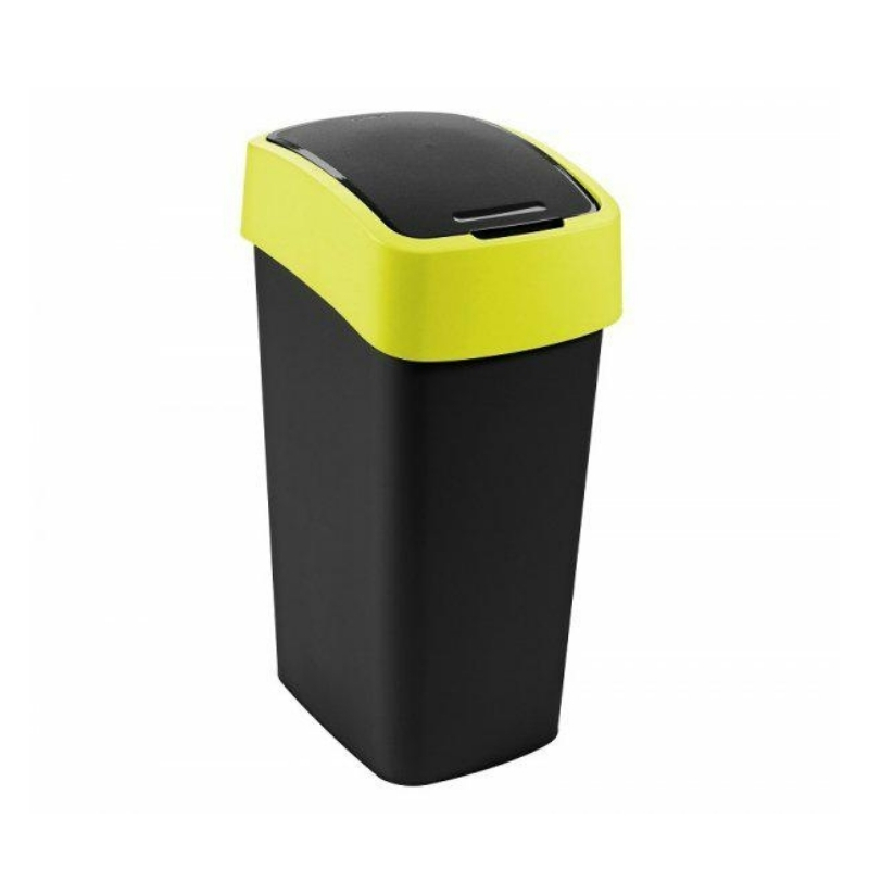Мусорное ведро Flip Bin 45 л, черно-желтое (0802172E64)