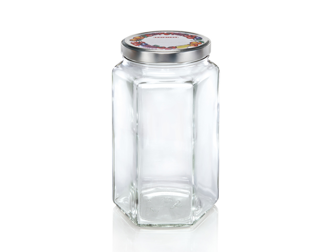 LEIFHEIT Sešstūra burciņa stikla 1700ml (103212)
