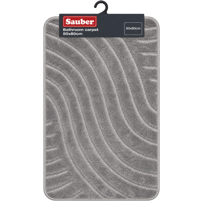 SAUBER Vannas istabas paklājs 70x120cm pelēks