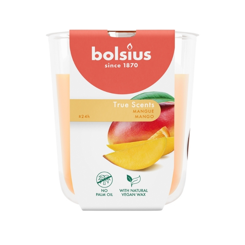 BOLSIUS Svece arom. stikla gl. True