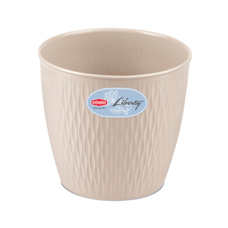 Stefanplast Puķu pods Liberty Ø25x23cm balts