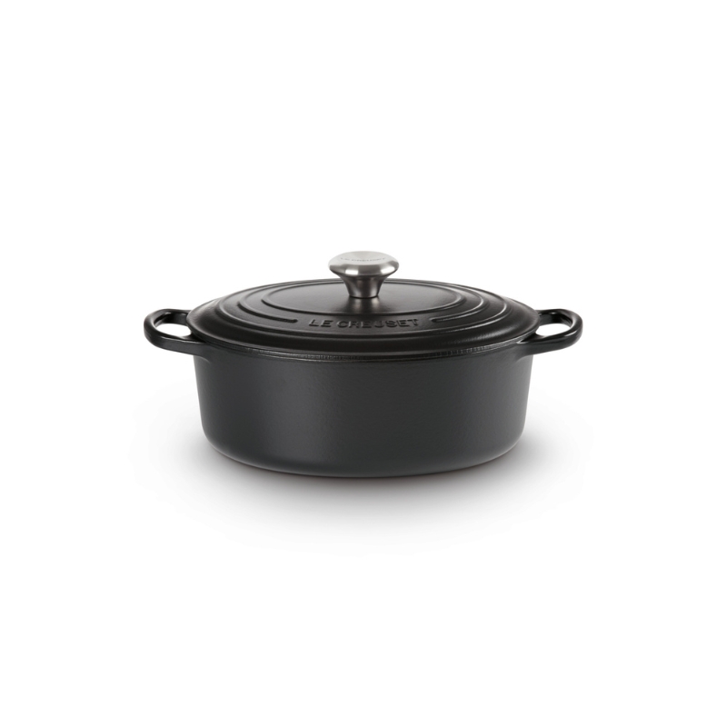 Čuguna katls ovāls 27cm / 4,1L matēts melns (02726177)