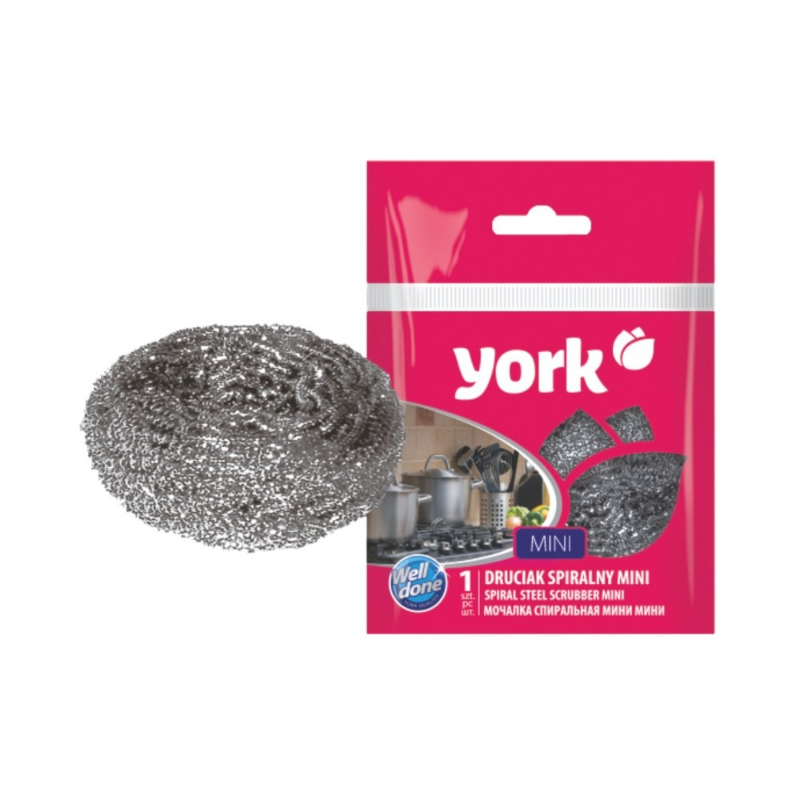 YORK Spirālveida tērauda skrubis Mini (36002020)