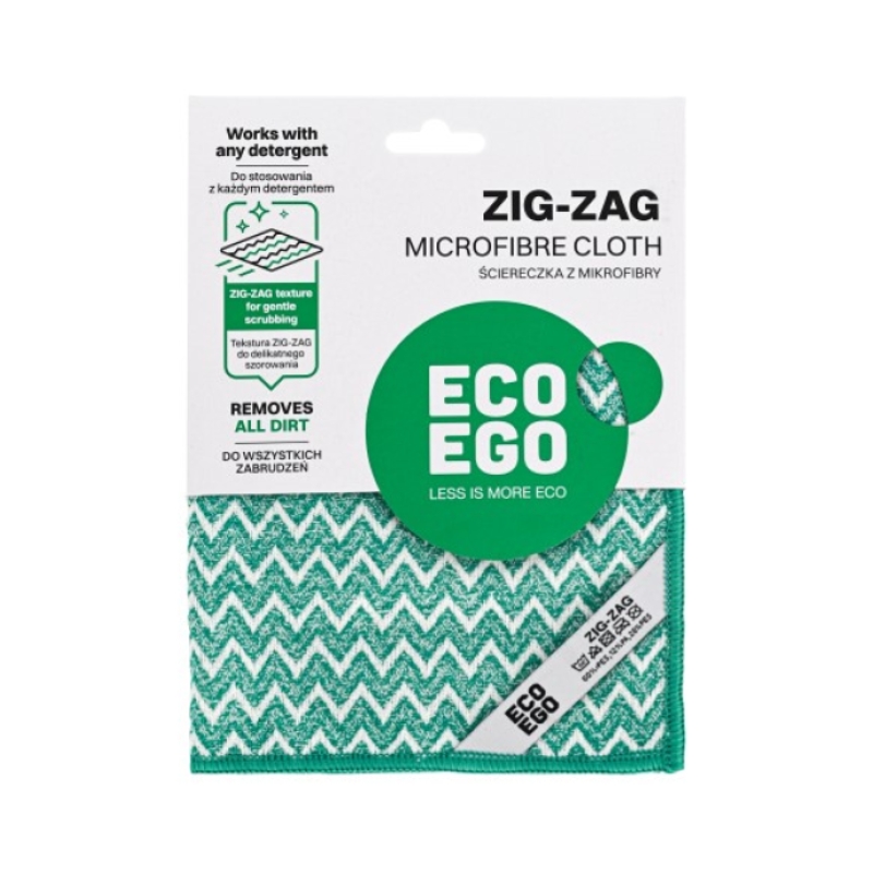 Mikrošķiedras lupatiņa Eco Ego ZIG-ZAG (36026500)