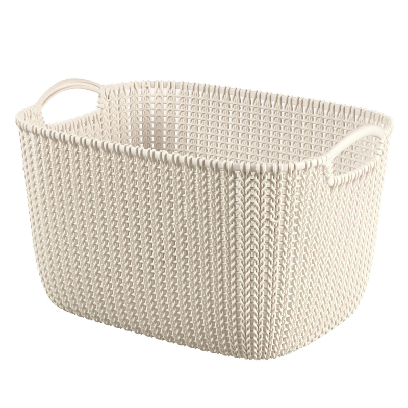 Grozs Knit L taisnstūris 19L 40x30x23cm balts (0803670X64)