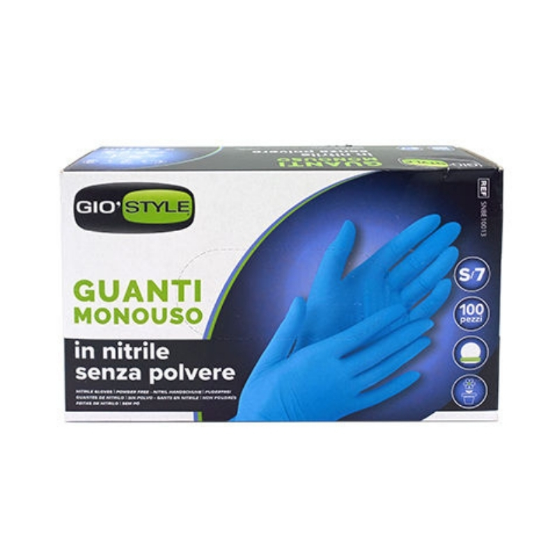 GIO`STYLE Nitrila cimdi vienreizlietojamie 100 gab