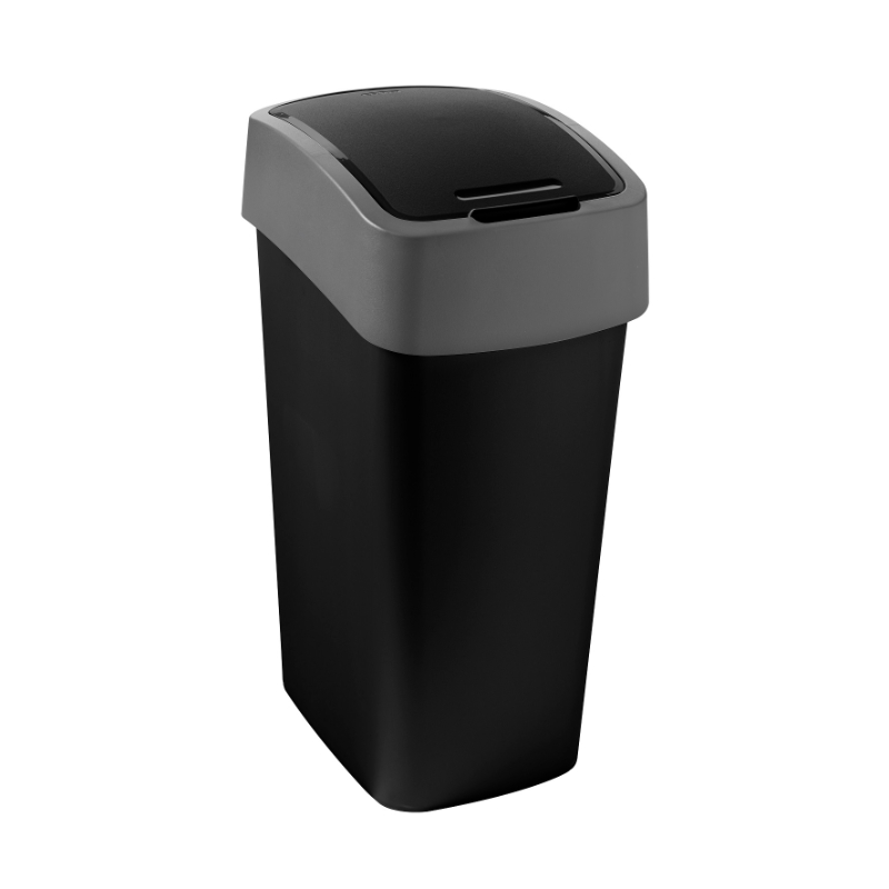 Мусорное ведро Flip Bin 45L черный / серебристый (0802172Y09)