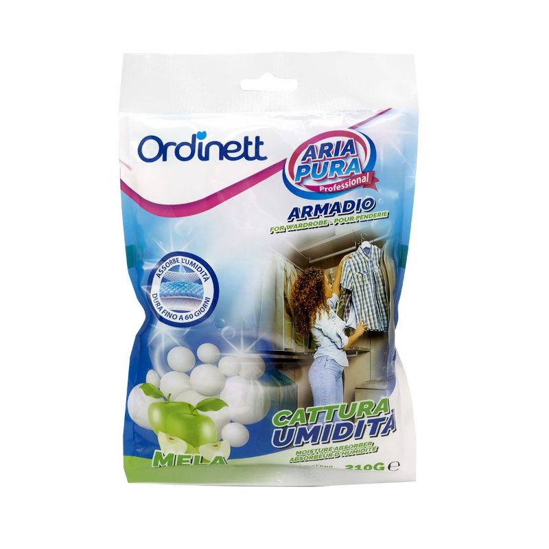 ORDINETT Mitruma absorbētājs skapim kristālu 210g