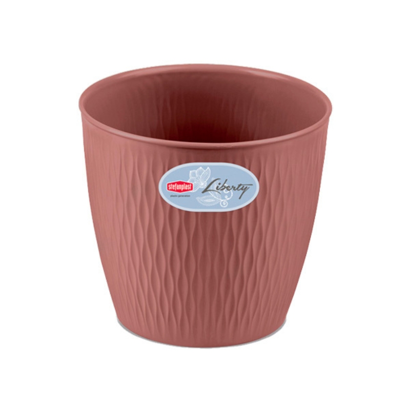 Stefanplast Puķu pods Liberty Ø20x19cm brūns