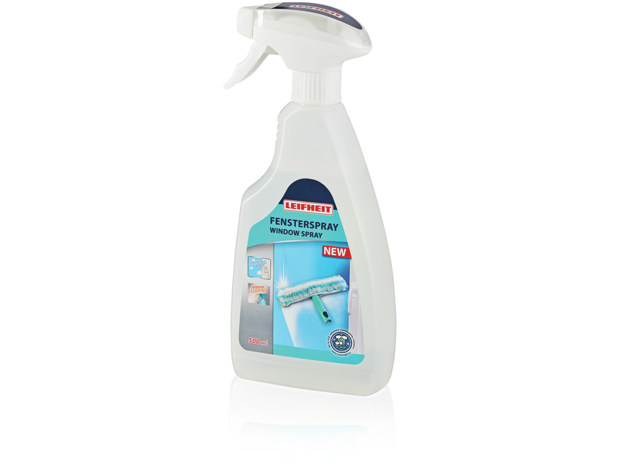LEIFHEIT Stiklu un logu mazgāšanas līdzeklis ar izsmidzinātāju Window Spray 500ml (1041409)