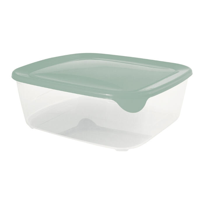 Pārtikas trauciņš kvadrāts 2,9L Fresh&amp;Go zaļš  (0800562A87)