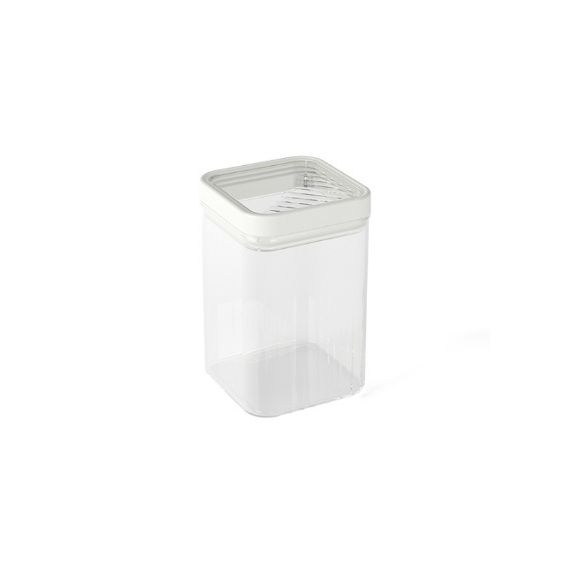 Sausās pārtikas uzglabāšanas trauks 1,2L Kara caurspīdīgs/balts  (0803101W53)