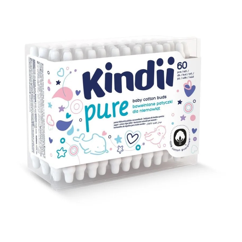 Vates kociņi mazuļiem Kindii Pure papīra