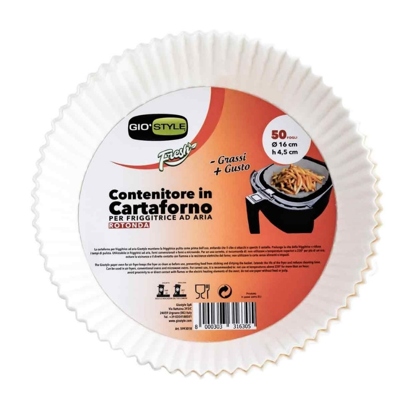 GIO`STYLE Cepampapīra trauki 50 gab.Ø16cm